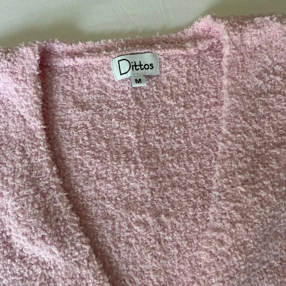 Dittos Bubblegum Pink Popcorn Cardigan - M - Picture 2 of 2